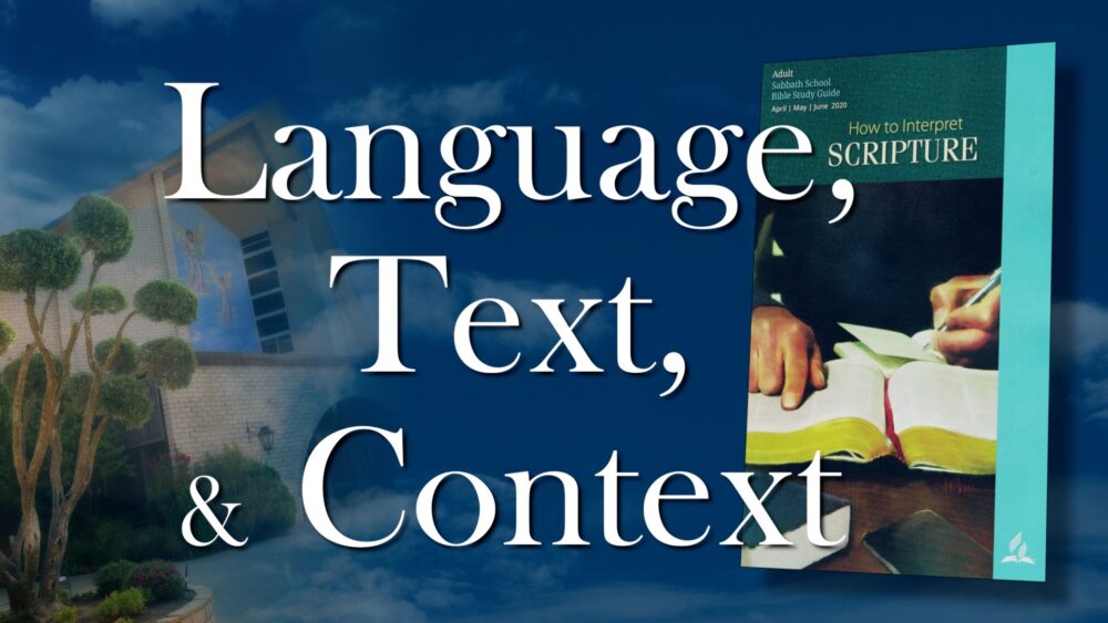 The Scriptures: Language, Text & Context (7 of 13)